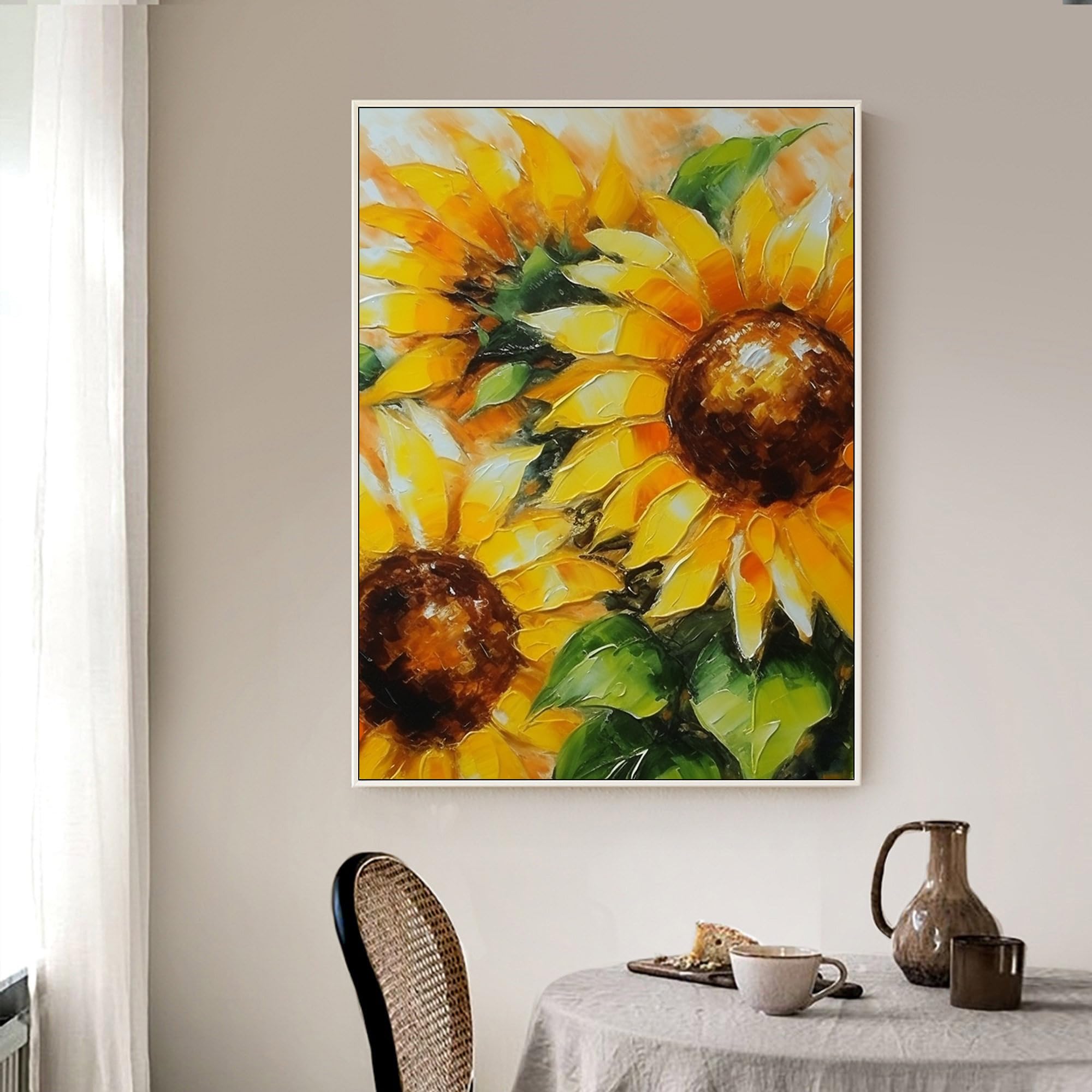 Amazon.com: Jsiluxna Sunflowers Large Wall Art | Sunflower